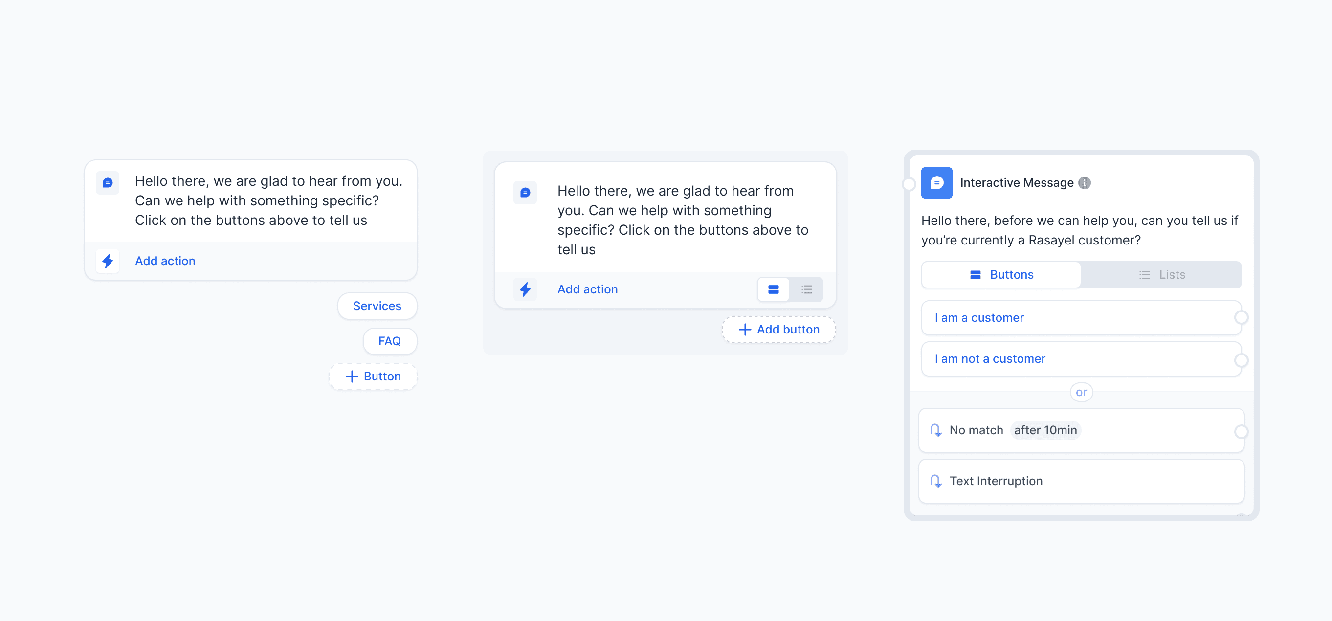 Interactive Message Node Evolution